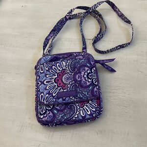 Vera Bradley Purple Paisley Crossbody Bag